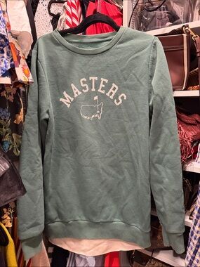 Masters Green Crewneck Sweater - Classic Pullover